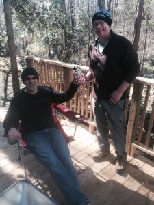 Kevin handing Big Boy to Rob