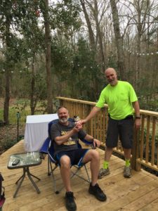 Rob giving James the Big Boy