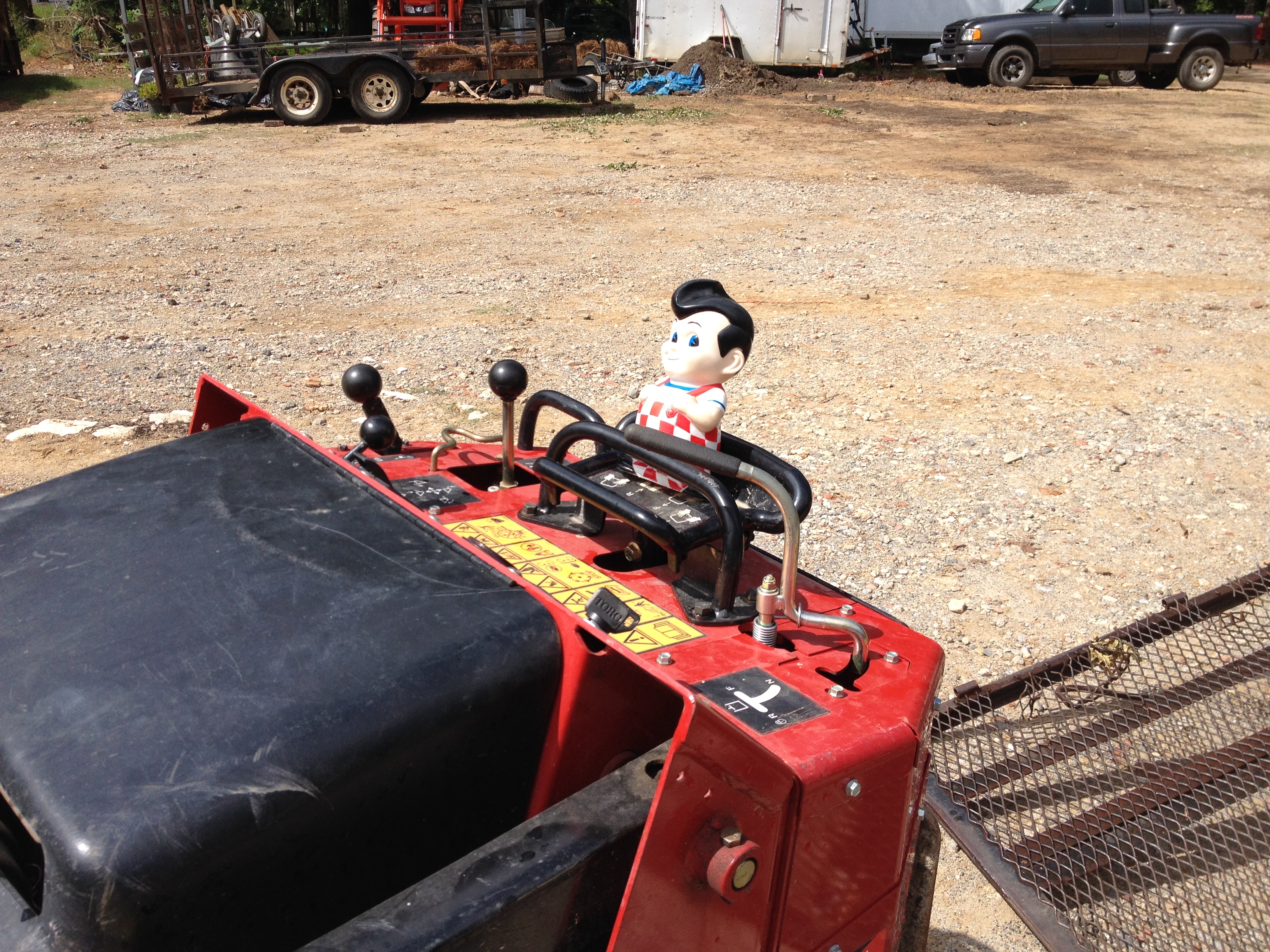 Chris putting Big Boy to work.